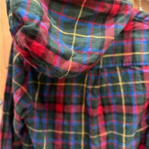 Vintage L.L. Bean Multicolor Plaid Zip-Up Hoodie